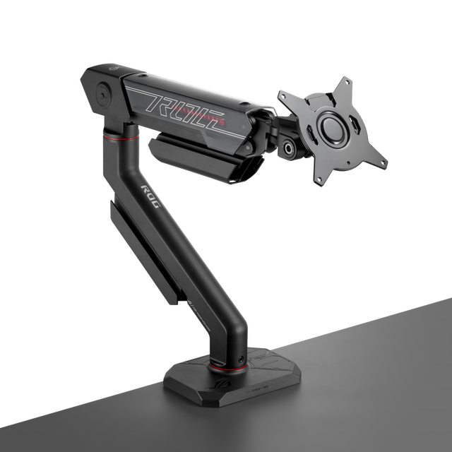2026 New ROG Ergo Monitor Arm AAS01R Gaming PC Monitor Bracket Holds up to 49-inch Screen 13.5kg VESA 100x100 Gaming Desk Mount