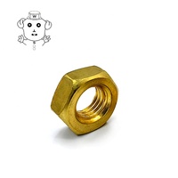 Mur dan ring tipis Steinway Brass DIN439 warna kuning, ukuran M4 M5 M6 metrik