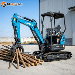 Excavadora hidráulica de cadenas a precio de fábrica, excavadora doméstica de 2.5 y 3 toneladas, excavadora agrícola china, mini excavadora de jardín - Product Image 3