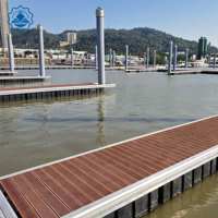 Ponton de quai flottant en aluminium de qualité marine avec flotteurs pour la construction de ports de yachts