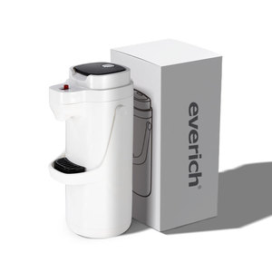 Coffee Airpot Thermal Carafe Dispenser With Pump Stainless Steel Vacuum Insulated Lever-<strong>action</strong> Airpot <strong>Thermos</strong> - Product Image 3