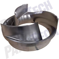 Turbine d'usinage CNC 5 axes 1.4418, pièce en acier inoxydable duplex d'usinage CNC, Services d'usinage de pièces de pompe CNC SS420 5 axes