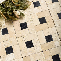 Carreaux de mosaïque en céramique modernes 300x300mm, 10mm d'épaisseur, texture imitation pierre, antidérapants/résistants à l'usure pour murs, sols, hôtels, villas