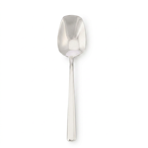 Cuillère minimaliste en acier inoxydable avec finition polie miroir pour la table à manger, la cuisine et l'hôtellerie - Product Image 1