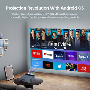 Mini projecteur 4K FHD 1080p 8K Android Cinéma Football TV Sans fil WIFI Bluetooth Haut-parleur Laser à courte focale Auto Beam OEM A45 - Product Image 4