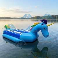 Bateau Dragon Gonflable Remorquable pour Adultes 12 Places Double Tube Bateau Dragon Meilleure Qualité Sports Aquatiques Bateau Draguant l'Eau