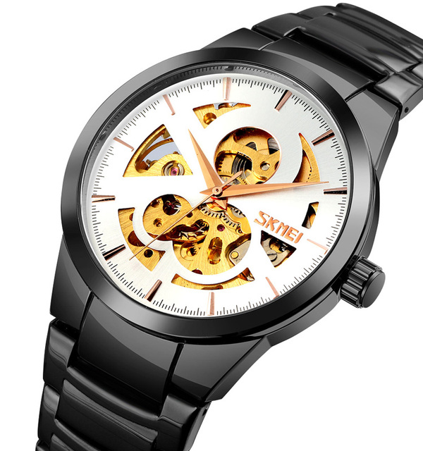 High Quality SKMEI 9243 Wrist Watches Fashion Simple Mechanical Watch Men's Watches