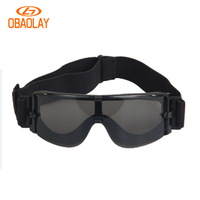 Lunettes de protection Airsoft Lunettes tactiques anti-buée avec 3 lentilles interchangeables Protection des yeux pour lunettes de chasse