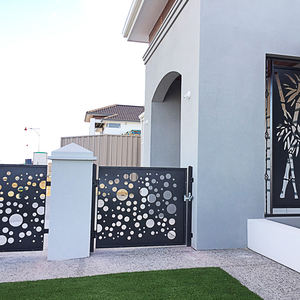 Pequeños jardines para casas al aire libre de alta calidad poste de aluminio valla enrejado <span class=keywords><strong>AMP</strong></span> puertas cercado - Product Image 3