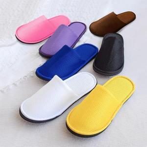 일회용 호텔 슬리퍼 두꺼운 부직포 부드러운 산호 양털 면 린넨 미끄럼 방지 객실 - Product Image 1