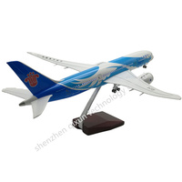 Modèles d'avions Boeing 787 AIR à l'échelle 1:130 (43 cm) avec roues et lumières LED, design personnalisé de luxe, en vente