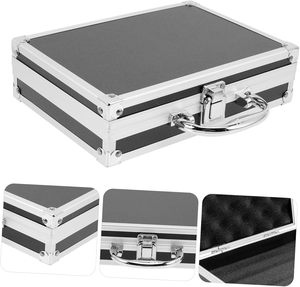 Caja <span class=keywords><strong>de</strong></span> Almacenamiento <span class=keywords><strong>de</strong></span> Herramientas Simple y Casual Hecha a Mano <span class=keywords><strong>de</strong></span> Aluminio, con Cerradura, Gran Capacidad, Resistente al Agua, Duradera, Portátil, Organizador <span class=keywords><strong>de</strong></span> <span class=keywords><strong>Maquillaje</strong></span> - Product Image 2