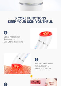 Outils de beauté portables, booster de collagène <span class=keywords><strong>anti</strong></span>-âge, lampe rouge 630NM-850NM, soins du visage à domicile, mini-outils de soin de la peau - Product Image 4