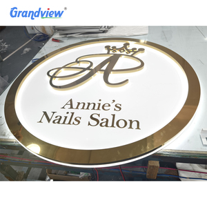 Tùy Chỉnh Kinh Doanh Dấu Hiệu Hội Đồng Quản Trị Ngoài Trời Backlit Thép Không Gỉ Chiếu Sáng Thư 3D Biểu Tượng Tùy Chỉnh enseigne Lumineuse LED Ánh Sáng Dấu Hiệu - Product Image 3