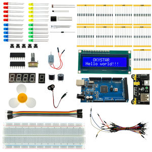 Kit de démarrage professionnel OKY1019-1 pour carte microcontrôleur avec capteurs, LED et plaque d'expérimentation - Product Image 1