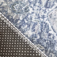 Tapis pour salon, tapis de grande taille, antidérapant, tapis de style moyen-oriental, tapis en velours cristal