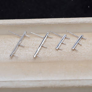 <b>Magnetic</b> Buckle for Necklaces <b>Bracelets</b> 8mm S925 Silver Decoration 4444 Flat DIY Repair Button Silver Buckle for Jewelry Making - Product Image 1