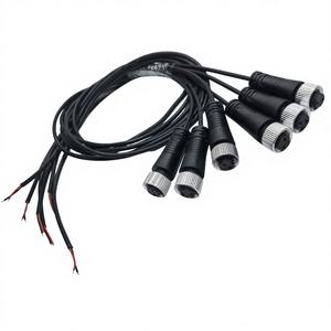 Кабель-удлинитель для датчиков M12, 2-контактный, тип A, прямой, авиационный, электронный, 300В, ПВХ, OEM/ODM на заказ - Product Image 5