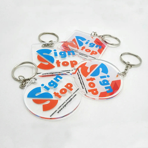 Factory Wholesale <b>Custom</b> Design Mini Round Transparent Acrylic <b>Keychain</b> Personalized Name DIY Plastic <b>Keychain</b> - Product Image 5