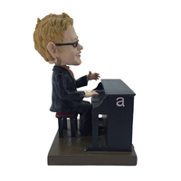 Figurines de tête de poupée en résine Sir Elton John de haute qualité personnalisées en gros pour la décoration