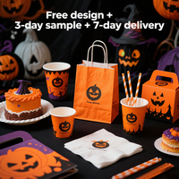 Boîtes cadeaux pliantes en carton haut de gamme imperméables pour Halloween, pour emballer les bonbons et les friandises - Conception personnalisée, emballage recyclable