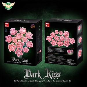 Set di regali di san valentino 585 pezzi di fiori 11019 rose rosa gratis - Product Image 4