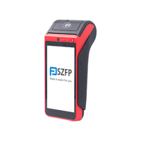 Mesin Terminal POS Android New9220 Performa Tinggi Prosesor 4 Inti Layar Sentuh 5.5 Inci Printer Thermal WiFi 4G/3G/2G