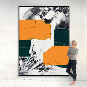 Trang trí nội thất tay sơn vải tường nghệ thuật tác phẩm nghệ thuật kết cấu tay sơn dầu trừu tượng 3D nghệ thuật - Product Image 2