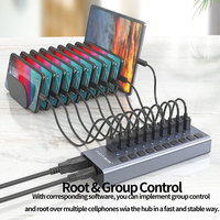Hub USB 3.0 Acasis neuf, 10 ports, adaptateur secteur 12V 4A, chargeur USB HUB 3.1 avec interrupteur, hub USB 3.1 pour Mac, PC, ordinateur portable