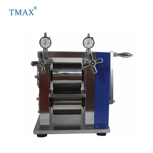 TMAX brand Manual Laminating Metal Roller Press Machine Calender Roller for Li-Ion Batteries Electrode