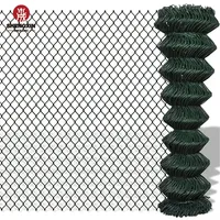 Duurzame Groothandel 6ft 8ft 10ft Zwart Pvc Gecoat Rolhekwerk Prijs Gegalvaniseerd Gebruikt Kettingschakel Hek Te Koop