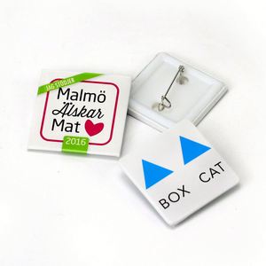 Pin de Metal Personalizado con Forma de Corazón, Estrella o Rectángulo, Botón Promocional para Regalos de Marketing - Product Image 6