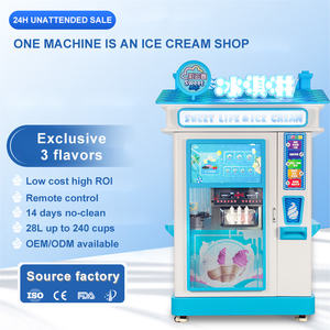 Tùy chỉnh hoàn toàn tự động kỹ thuật số màn hình cảm ứng Kem Máy bán hàng tự động nhà máy thông minh kem mềm với SDK chức năng - Product Image 4