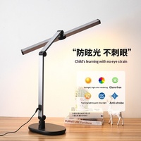 Lampe de bureau à spectre complet avec commande tactile pour la protection des yeux, idéale pour l'étude, la lecture et l'écriture - Design moderne, CRI 95 élevé