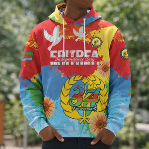 <span class=keywords><strong>Felpa</strong></span> <span class=keywords><strong>con</strong></span> Cappuccio da <span class=keywords><strong>Uomo</strong></span> Eritrea 2026 <span class=keywords><strong>con</strong></span> Stampa Integrale a Tema Giorno dell'Indipendenza, Leggera e Confortevole, Foderata in <span class=keywords><strong>Pile</strong></span> - Product Image 4
