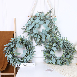 Nhà Sản Xuất Nhân Tạo Liễu Bạch Đàn Vòng Hoa Giáng Sinh Vòng Hoa Cho Cửa Tường Đảng Trang Trí Nội Thất Phục Sinh Halloween Ngày Valentine - Product Image 4