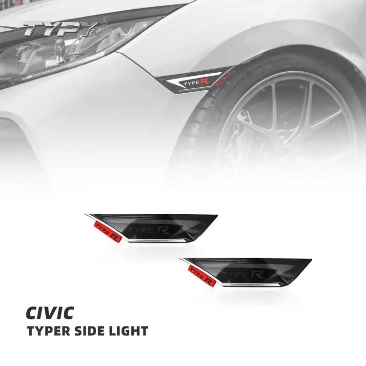 For Civic 10th Typer Fender Lights Side Lights Running Turn Signal Lights