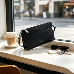 Women Slim Leather Crossbody <b>Bag</b> Zipper Pocket <b>Small</b> <b>Shoulder</b> Purse For Daily Travel Use - Product Image 6