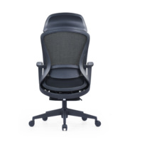 Chaise de bureau ergonomique moderne en maille inclinable avec repose-pieds pliable, support dorsal réglable, dossier haut et coussin en éponge épaisse
