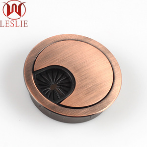 Leslie 60mm <b>Round</b> Alloy Cable Management <b>Box</b> Decorative Wire Hole Cover for Desk Office Furniture Hardware Accessory - Product Image 3