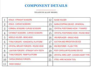 أدوات جراحية صغيرة طبية للعيون من الفولاذ المقاوم للصدأ عالية الجودة ، مجموعة أدوات جراحية صغيرة للجراحة - Product Image 6