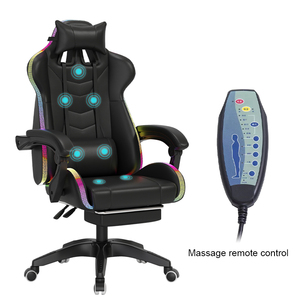Chaise de jeu <span class=keywords><strong>imperator</strong></span> works bleue d'occasion, avec fonction de massage et d'éclairage LED - Product Image 1