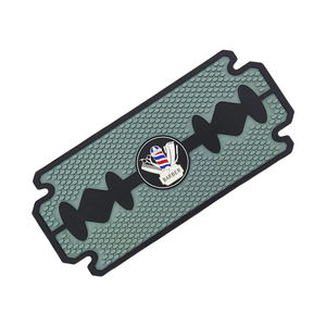 Custom Logo <b>Silicone</b> PVC Barber Mat Rubber Salon <b>Tool</b> Mat Non Slip Heat Resistant Clipper Pad Styling Workstation Organizer Mat - Product Image 5