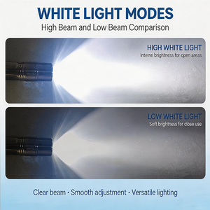 <span class=keywords><strong>Linterna</strong></span> de Inspección <span class=keywords><strong>Recargable</strong></span> de Acero Inoxidable de 480lm IP65, Luz Blanca/Amarilla, <span class=keywords><strong>LED</strong></span> de 10W, Haz Ajustable, Luz de Trabajo Industrial - Product Image 3