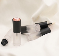 Tube Lip Gloss Emas Berbentuk Bunga Mawar dengan Tutup Sekrup, Bahan ABS, Logo Custom Sablon Sutra, Tube Kosmetik Kosong untuk DIY Buatan Tangan