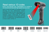 Lector de código de barras portátil Syble de alta definición, escáner de código de barras CCD 1D Android de supermercado