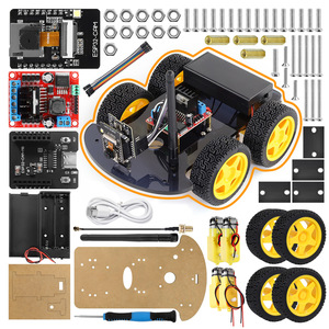 Kit de voiture intelligente 4 roues motrices Keyestudio ESP32-CAM avec fonction de reconnaissance, programmation DIY, WIFI et caméra, voiture robot intelligente pour Arduino - Product Image 5