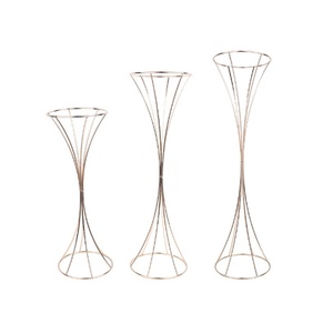 Gold Geometric Wedding Iron <strong>Flower</strong> Stand Wedding Centerpieces Table <strong>Flower</strong> <strong>Vase</strong> Party Birthday Tabletop Decorations - Product Image 6