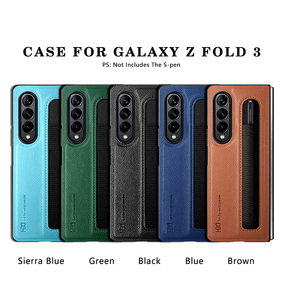 Galaxy <strong>Z</strong> Fold 4 Pu Leather Phone Protective case with S Pen Slot <strong>Holder</strong> for Sumsang Galaxy <strong>Z</strong> Fold 3 case - Product Image 6