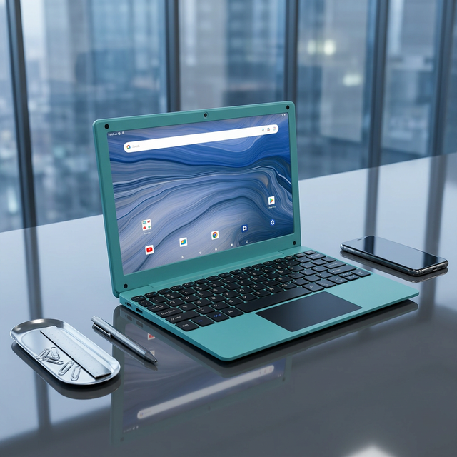 New Youwide 10.1 Inch Android Ultraslim Laptop Allwinner A523 2GB RAM 64GB SSD Storage Quad Core IPS Panel English Wireless